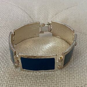 Silver and Blue Bracelet